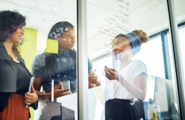 istock Sharing some plans to ensure the business flourishes 1261845032
