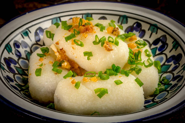 istock Potato dumplings stuffed with minced meat 1261855644