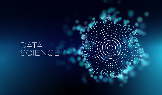 Data Science Abstract Vector Background 3d Sphere Cloud Server Machine ...
