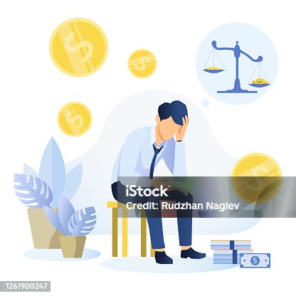 istock Financial problems and bankruptcy concept 1261900247