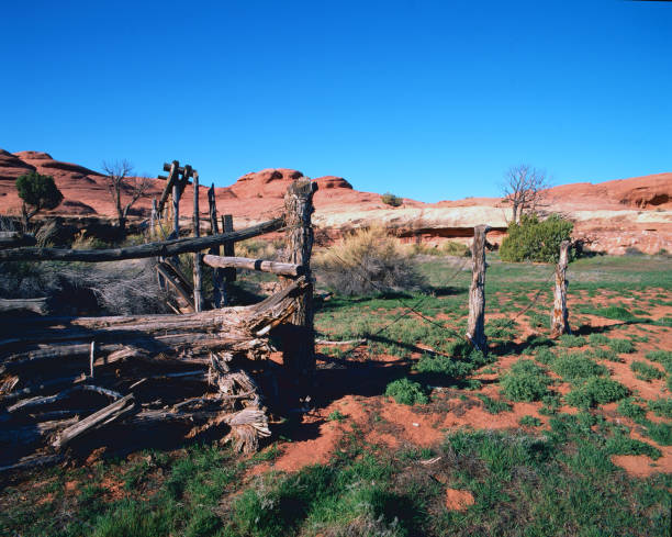istock Desert Lands a wooden corral  -3 1261934452