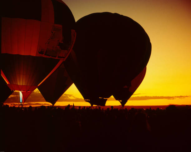 istock Hot Air Balloons at night - 267 1261940133