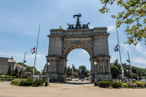 A view of the Grand Army plaza