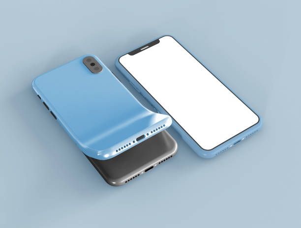 istock 3D Illustration. Mockup of smartphone with phone case. 1261988482