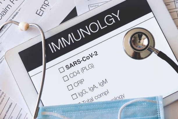 istock Immunology test results form featuring Sars-CoV-2 on a digital tablet. 1262027790
