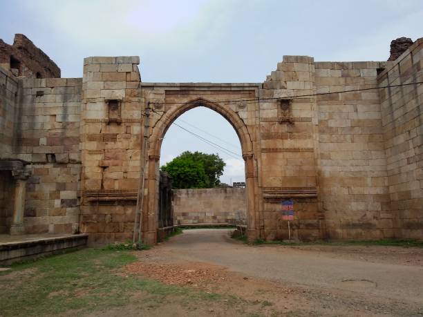 istock Old door and ruins 1262027798