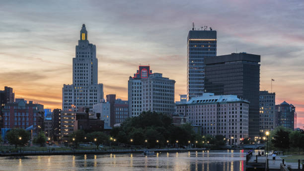 istock Providence RI Cityscape at Sunset 1262028552