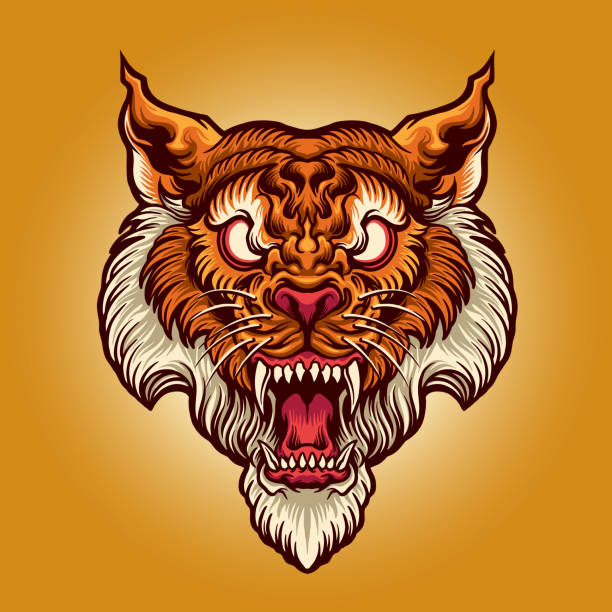 Tiger Head Art Style Tattoo Minh Họa Cho Logo Linh Vật Và Minh Họa Thương  Hiệu Quần Áo Hàng Hóa Line Hình minh họa Sẵn có - Tải xuống Hình ảnh Ngay