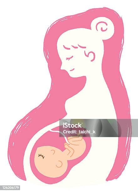 Pregnancy Image Stock Illustration - Download Image Now - Pregnant, Mother, Uterus