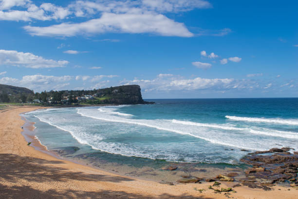 istock Panoramic top view beach from Northern beaches, NSW, Australia, Sydney 2018 1262090283