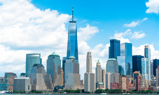 istock View of NYC skyscrapers from NJ 1262090393