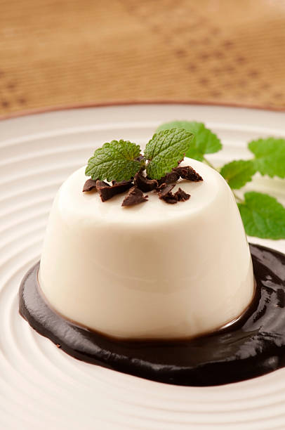 istock Panna Cotta with chocolate and vanilla beans 126209251