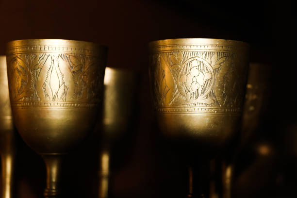 champagne glasses on black background