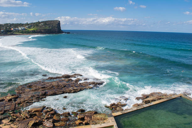 istock Panoramic top view beach from Northern beaches, NSW, Australia, Sydney 2018 1262095213