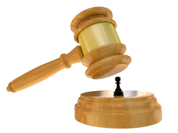 istock justice hammer and pwan wick little unfail decision judgment  - 3d rendering 1262155798