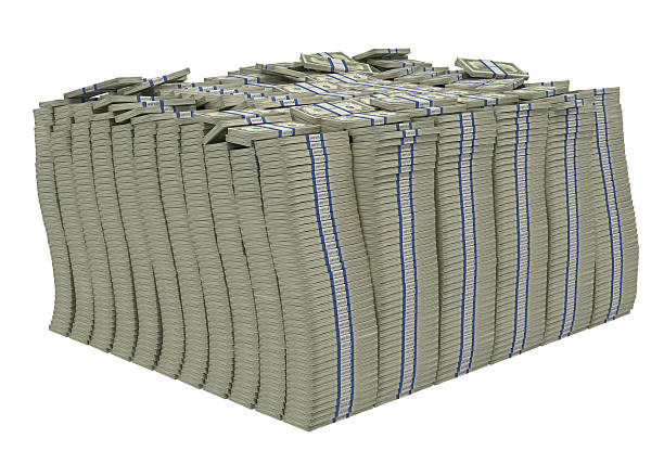 istock Treasure. Huge bundle of american dollars 126217626