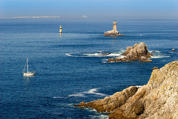 the end of land pointe du raz in brittany