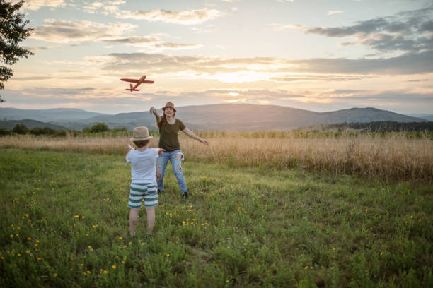 istock Playing with my mother in nature 1262195812
