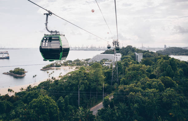 istock Cableway trip in Sentosa Island, Singapore 1262195915