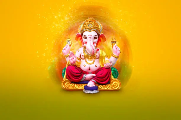 Photo of Lord Ganesha , Ganesha Festival , Lord Ganesha on colorful Background