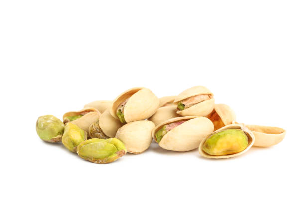 istock Pistachios isolated on white background 1262198883