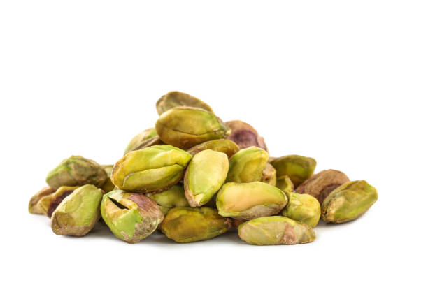 istock Pistachios isolated on white background 1262198900