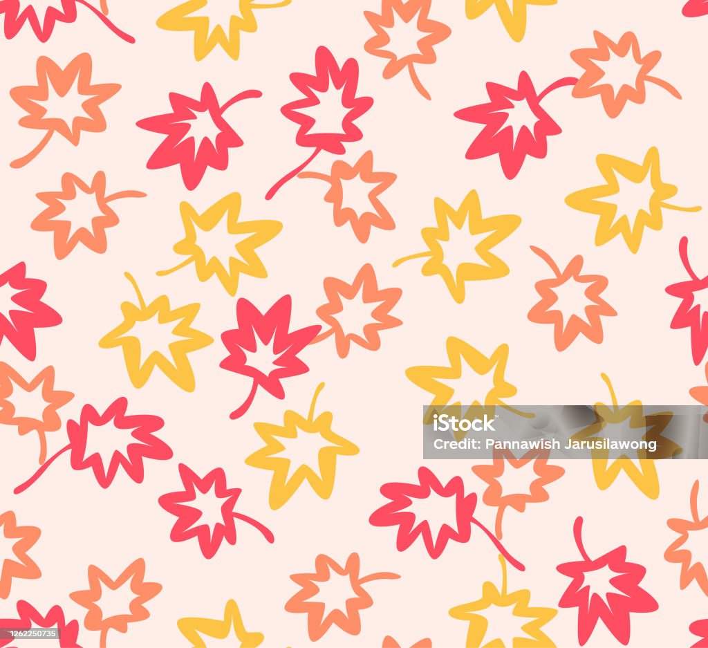 Pattern Japanese Maple Japanese Maple Leaf Vector Seamless Pattern Stock Illustration ...