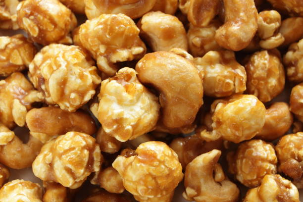 istock Cashew nut and caramel popcorn 1262251224
