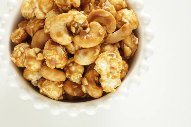 istock Cashew nut and caramel popcorn 1262251233