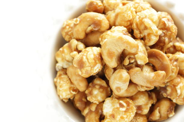 istock Cashew nut and caramel popcorn 1262251289
