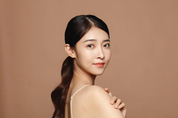 若いアジア女性の美の肖像 - asian model ストックフォトと画像