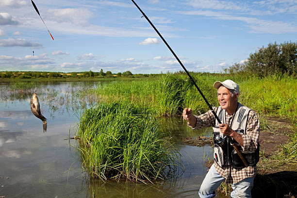istock Elderly fisherman 126226700