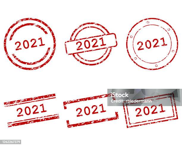 Vetores de Selos De 2021 e mais imagens de Carimbo - Carimbo, Vector, 2021
