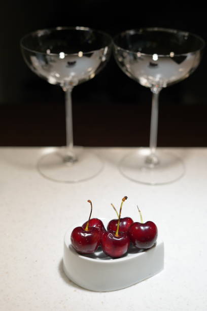 istock Preparation of cocktails using cherry garnish 1262267944