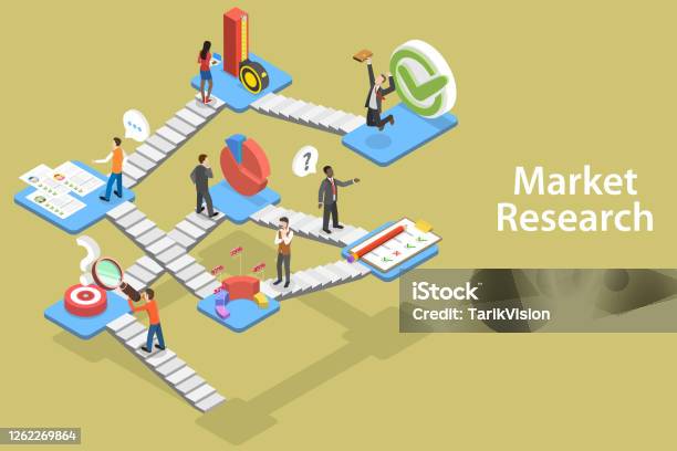 Ilustración de Ilustración Conceptual De Vector Isométrico 3d De Investigación De Mercado y más Vectores Libres de Derechos de Investigación de mercados
