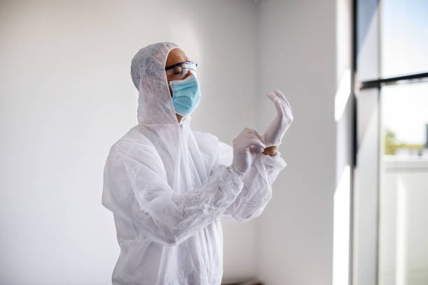 istock Male worker getting ready to disinfect the office 1262271770