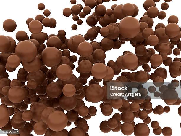 Foto de Delicioso Chocolate Órbitas Ou Bolas Isoladas e mais fotos de stock de Abstrato - Abstrato, Alimentação Não-saudável, Açúcar