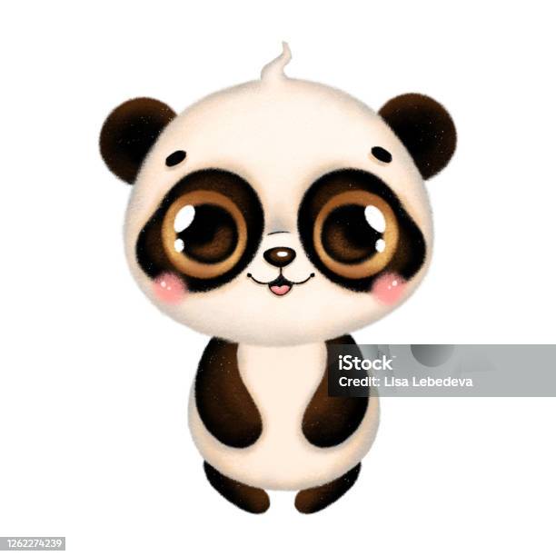 Illustration Of A Cute Cartoon Baby Panda Stock Illustration - Download  Image Now - Animal, Animal Wildlife, Animals In The Wild - iStock