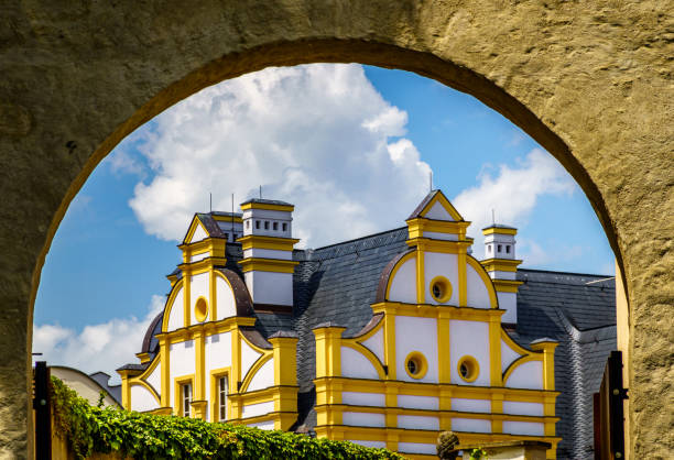 historic buildings in the old town of Bernburg - Germany