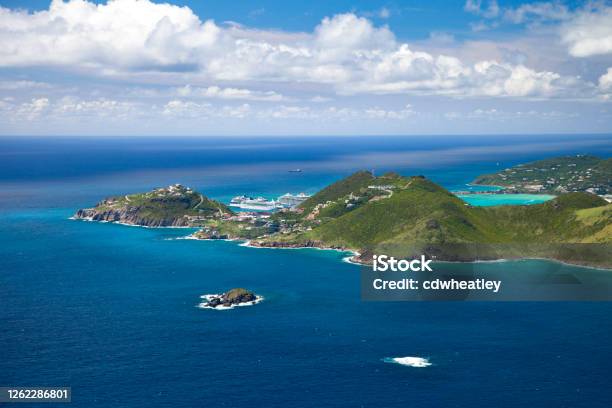Aerial View Of Philipsburg St Maarten Dutch West Indies Stock Photo - Download Image Now