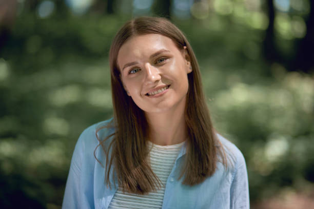 istock Smiling beautiful girl looking at the camera. 1262289240
