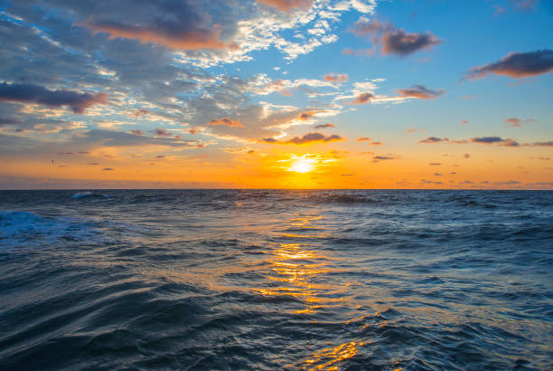 istock Sunrise on the Black Sea in Odessa 1262292668