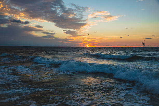 istock Sunrise on the Black Sea in Odessa 1262292671