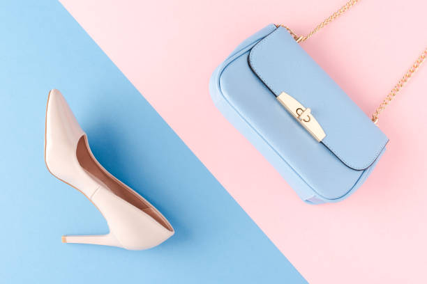 istock Abstract background with purse and high heels 1262294304