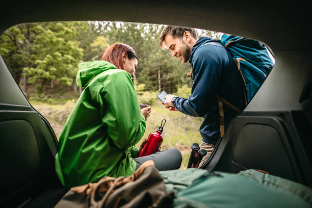 istock Backpackers ready for long hiking tour 1262294456