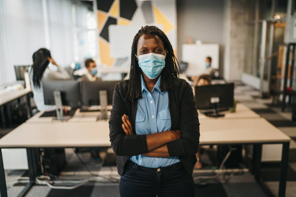istock Confident business woman in modern office 1262299234