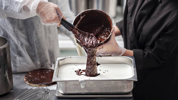 istock Making Of gelato chocolate ice cream 1262300041