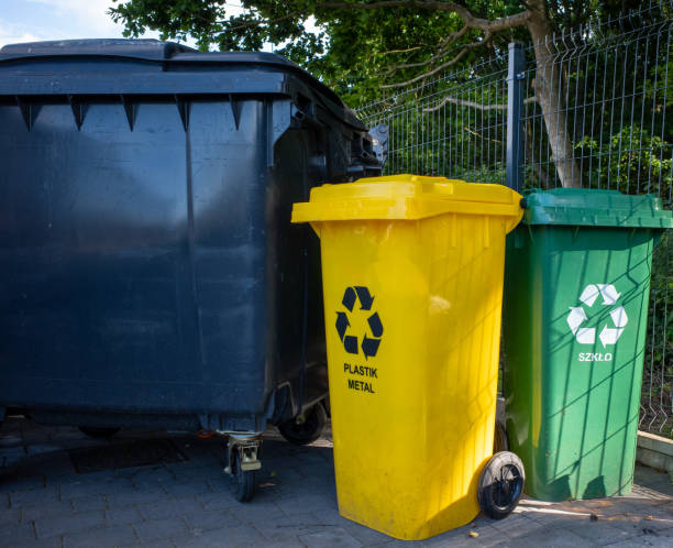 istock different coloured waste bins are available for waste separation 1262300392