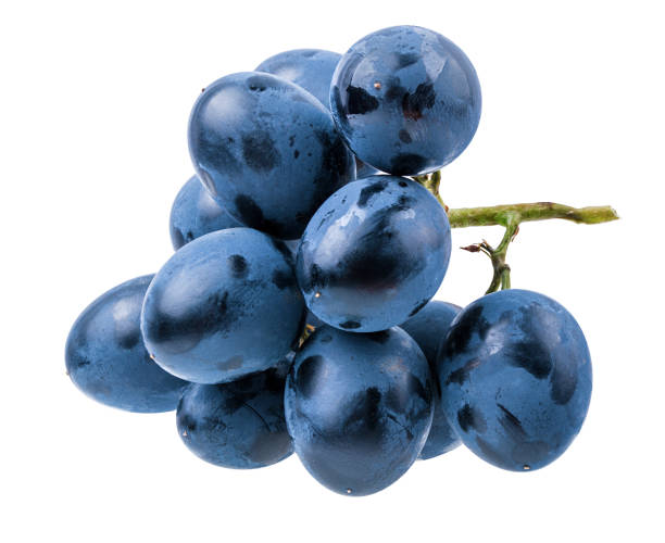 istock Grapes isolated on white background with clipping pass 1262301443