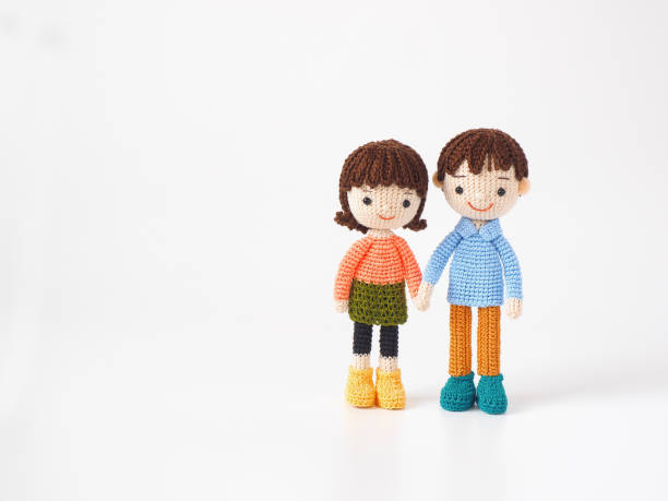 istock Small and cute Amigurumi doll 1262304415